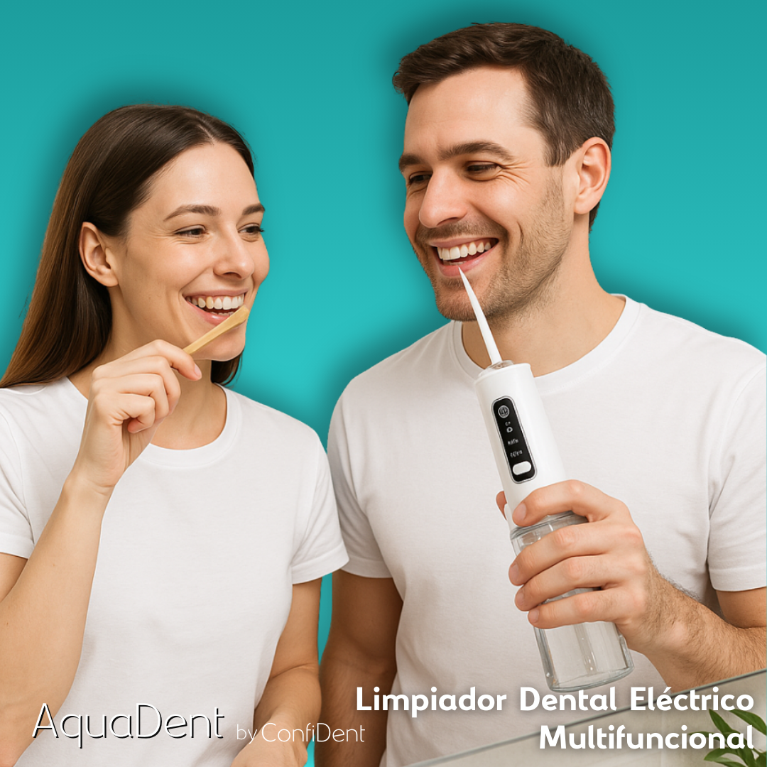 🦷NUEVO Aquadent PRO – Limpieza Bucal Profunda + Cepillo de Bambú De 20.000 Cerdas de Regalo