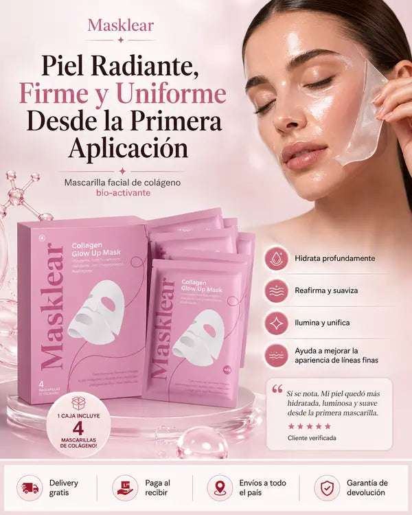 Masklear - Piel Radiante, Firme y Uniforme Desde la Primera Aplicación