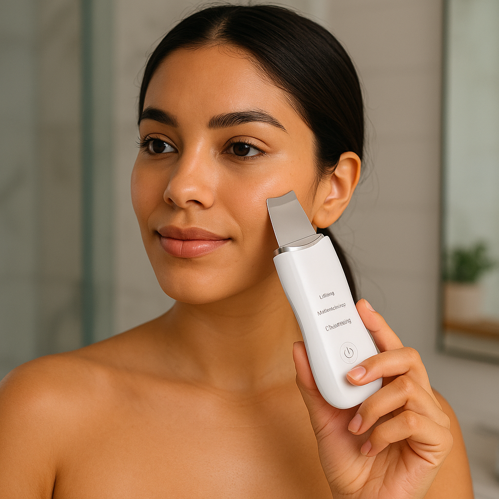 🌊 DermaWave – Espátula Facial Ultrasónica para una Piel Radiante y Joven