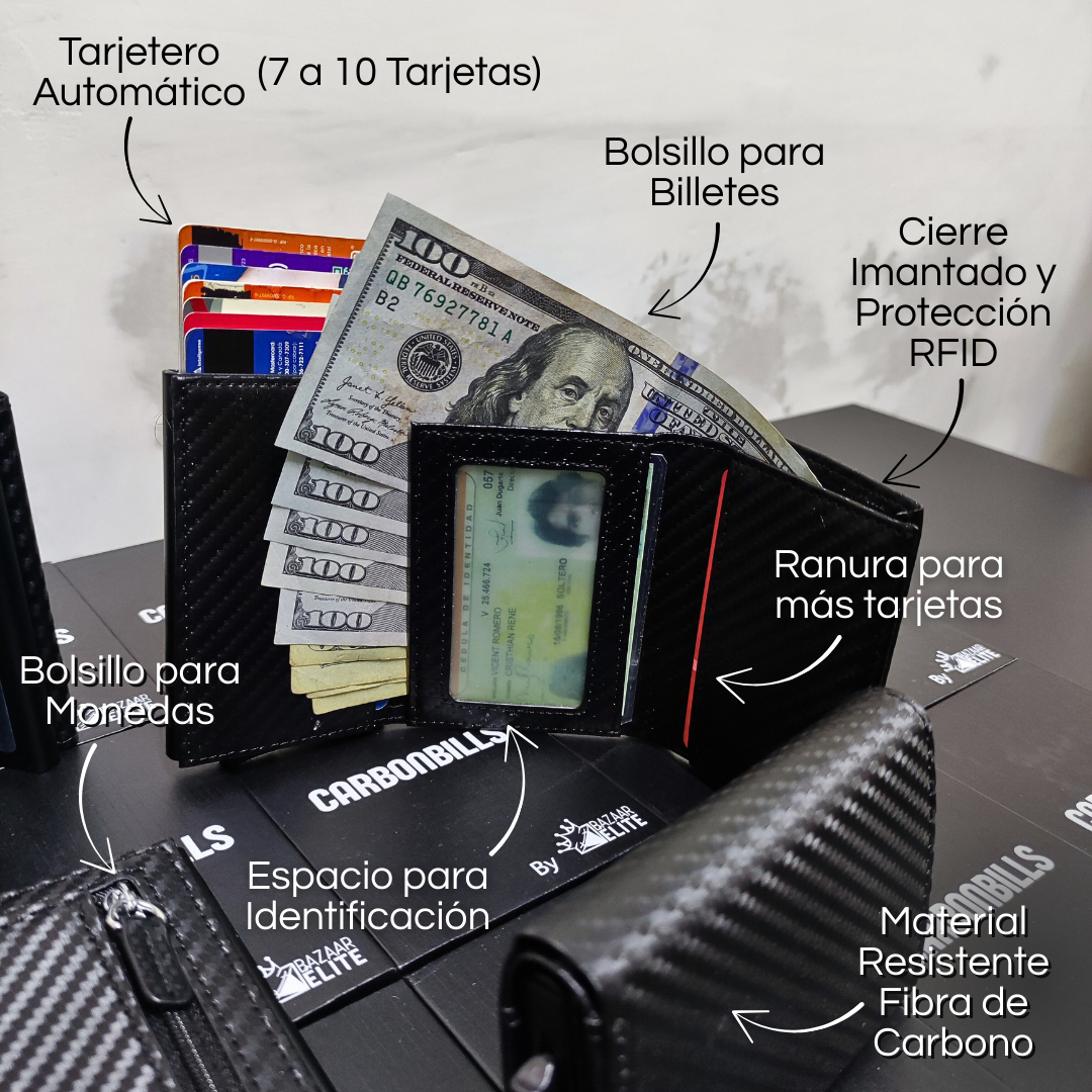 💎CARBONBILLS ORIGINAL | Seguridad, Atracción, Elegancia y Poder en tu Bolsillo