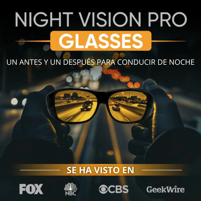 Night Vision Pro™ | Lentes Anti-Deslumbramiento para Conducir de Noche (Carro y Moto)