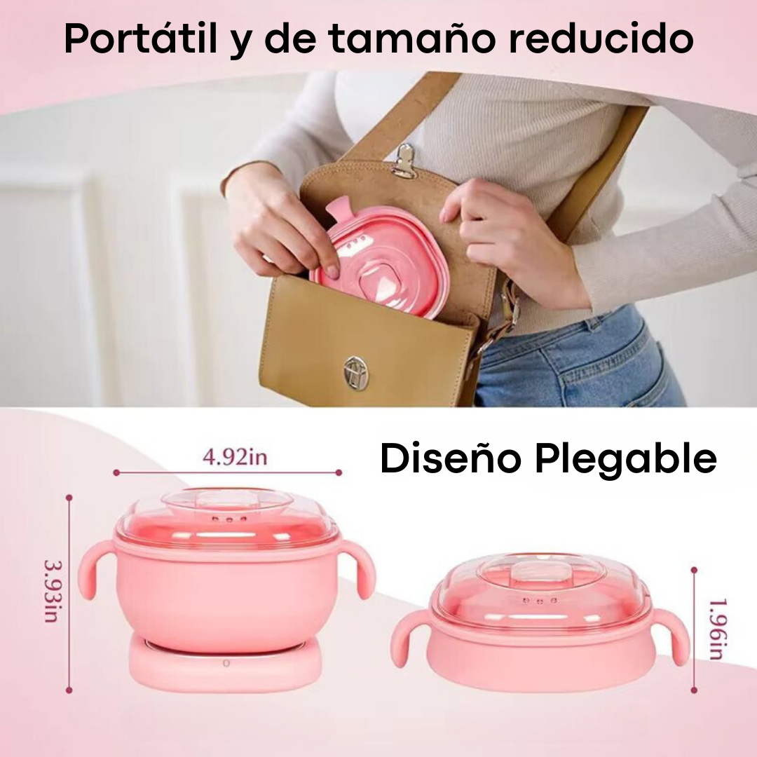 Olla De Silicona Para Depilación Plegable y Portátil