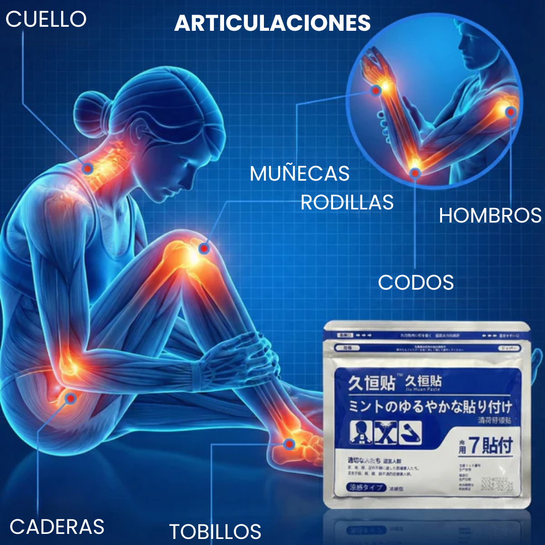FlexOn Patch™ | Parche Japonés para Aliviar el Dolor Articular y Muscular