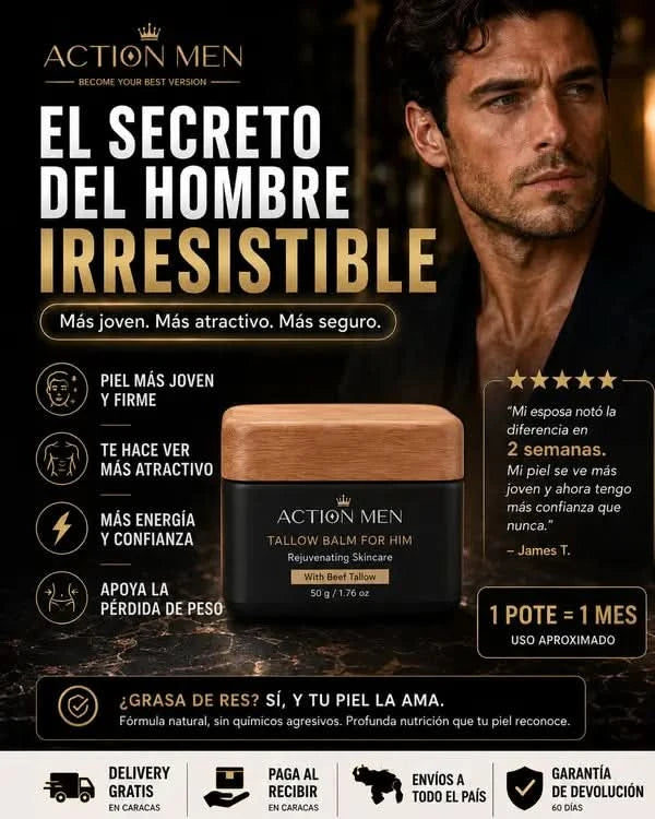 Action Men™ | Crema Facial Rejuvenecedora para Hombre