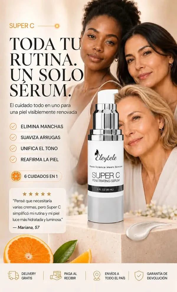 Super C™ | Sérum Facial 6 en 1 con Vitamina C