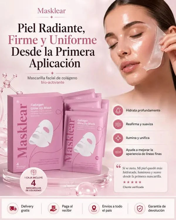 Masklear - Piel Radiante, Firme y Uniforme Desde la Primera Aplicación