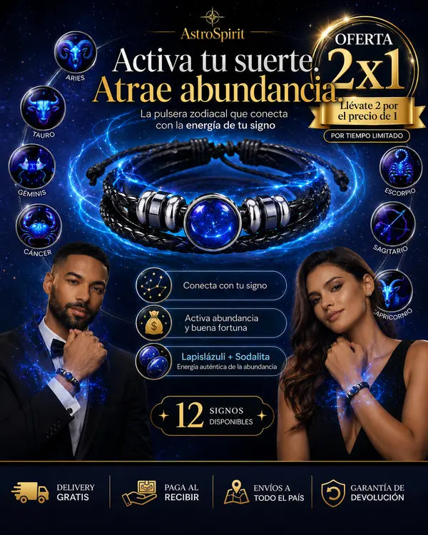 Pulsera AstroSpirit: Conecta con tu Energía, Atrae Abundancia (OFERTA 2x1)