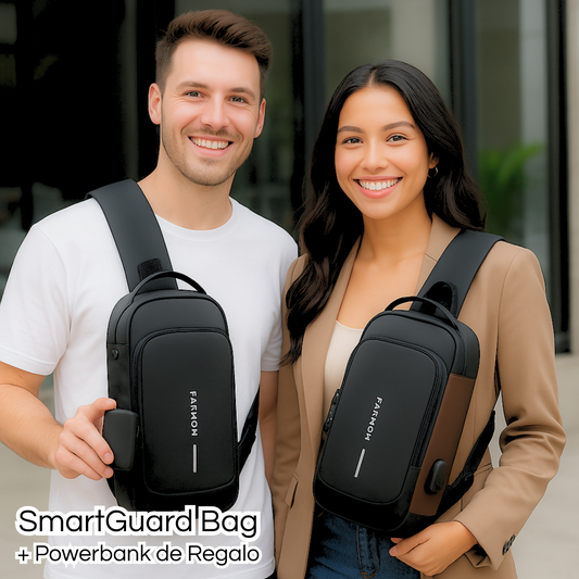 🔐 SmartGuard Bag: Protección, Estilo y Energía para Acompañarte en Cada Paso + PowerBank de Regalo de 10.000Mah