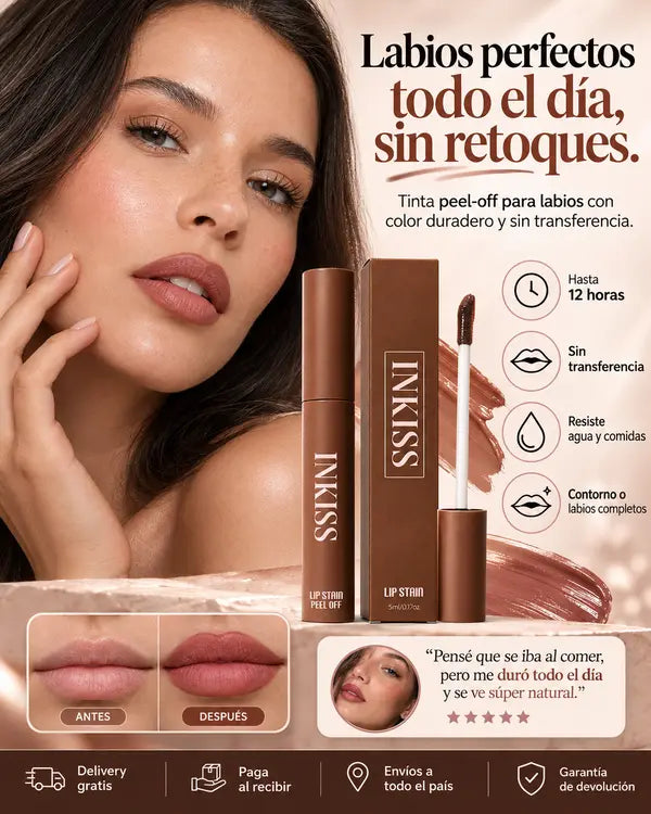 INKISS | Tinta de Labios Peel-Off de Larga Duración