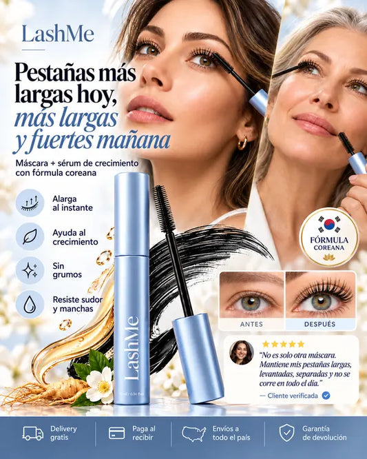 LashMe™ — Pestañas más largas hoy. Más fuertes mañana.