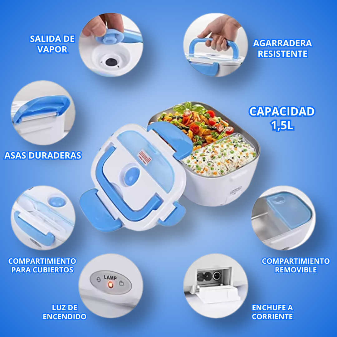 HOTBOX: Lonchera Eléctrica Calentadora De Comida