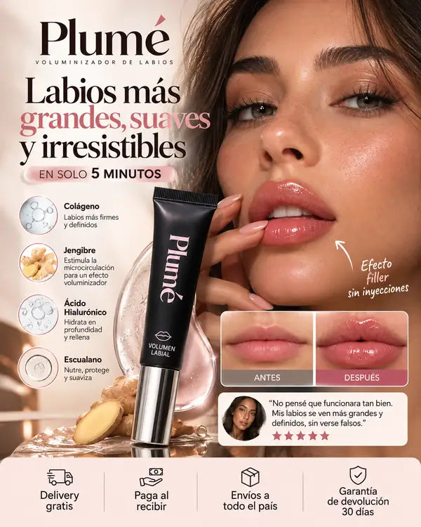 PLUMÉ | Voluminizador de Labios con Efecto Volumen Natural