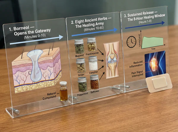 FlexOn Patch™ | Parche Japonés para Aliviar el Dolor Articular y Muscular